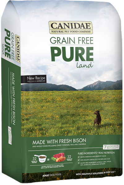Canidae Grain Free Pure Land With Fresh Bison - Dry Dog 24 lb.