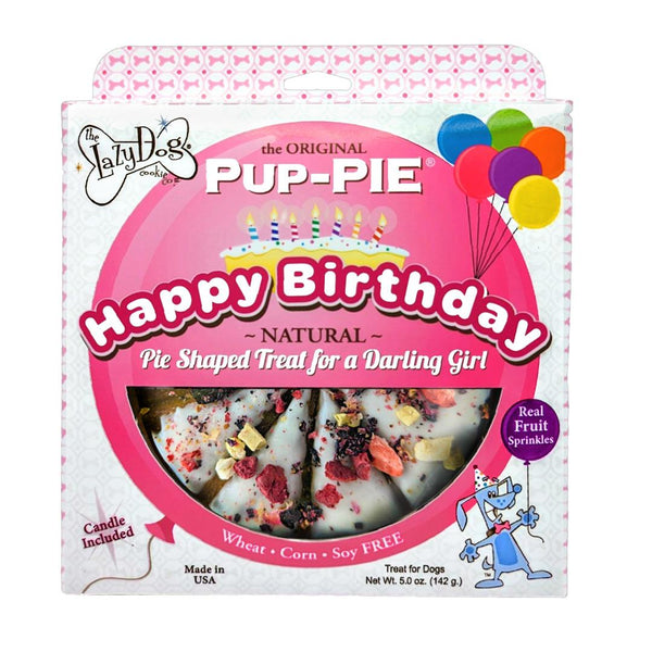Lazy Dog Happy Birthday Pup-PIE for a Darling Girl 5 oz