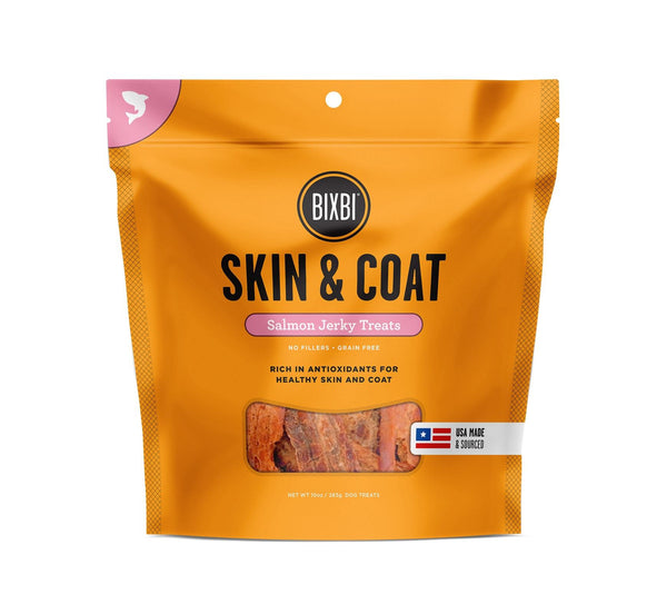 Bixbi Skin & Coat Salmon Jerky Treat 10 oz