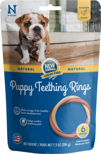 N-Bone Puppy Teething Ring Chicken Flavor 6 pack