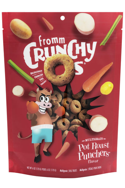 Fromm Crunchy O's Dog Pot Roast Punchers Flavor Treats 6 oz