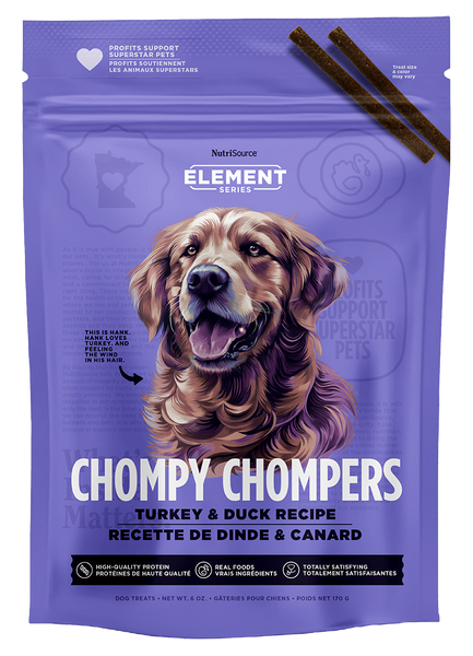 NutriSource Element Turkey & Duck Chompy Chompers 6 oz