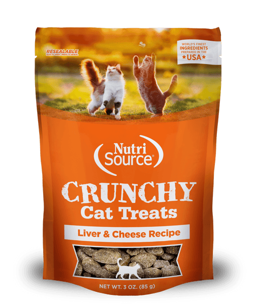 NutriSource Crunchy Cat Treats Liver & Cheese Recipe 3 oz