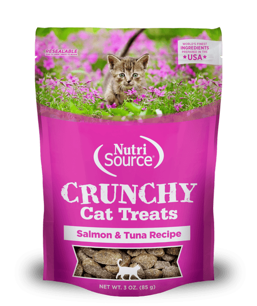 NutriSource Crunchy Cat Treats Salmon & Tuna Recipe 3 oz