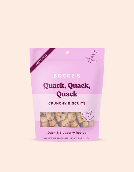 Bocce's Bakery Quack Quack Quack Dog Biscuits 5 oz