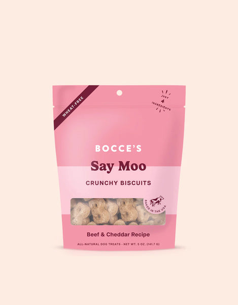 Bocce's Bakery Say Moo Dog Biscuits 5 oz