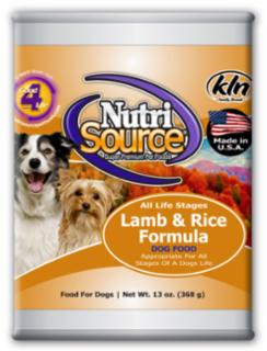 TUFFY'S NutriSource Lamb/Rice Dog 13 oz