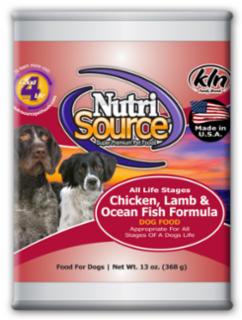 TUFFY'S NutriSource Dog Chicken/Lamb/Fish Can 13 oz