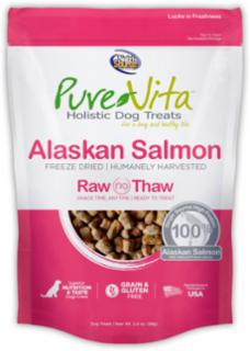 Pure Vita Freeze Dried Alaskan Salmon Dog Treat 2.5 oz