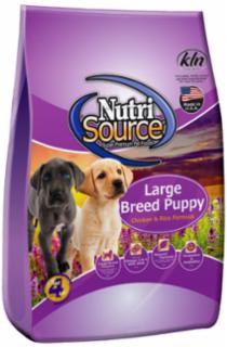 Nutri Source Chicken and Rice Large Breed Puppy Food 15 lb
