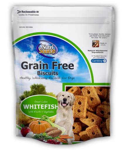 NutriSource Grain Free Fish Biscuit 14 oz