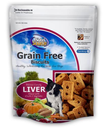 NutriSource Grain Free Liver Biscuit 14 oz