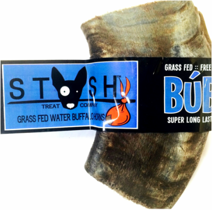 BUBA CHEW Water Buffalo Horn Jumbo (10-16oz) for dogs 50lbs +