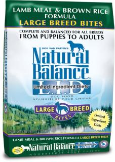 Natural Balance Limited Ingredient Diets Lamb & Brown Rice Large Breed Bites Dry Dog Food 28 lb.