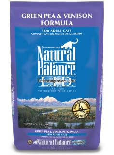 Natural Balance LID Green Pea & Venison Formula Dry Cat Food 4.5 lb