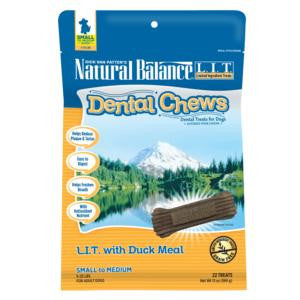 Natural Balance LIT With Duck Meal Dental Chew, Small Breed
