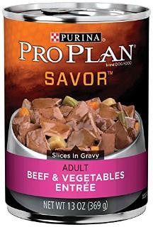 Pro Plan Beef & Vegetables Entree for Adult Dogs 13 oz