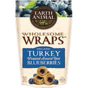 Earth Animal Dog Turkey Blueberry Wraps 5 oz