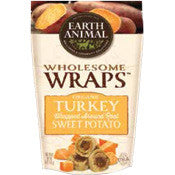 Earth Animal Dog Turkey Sweet Potato Wraps 5 oz