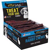 Etta Says Dog Crunch Rabbit Chew Stick 7" Price Per Stick