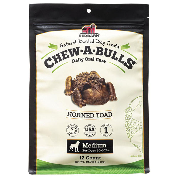 Redbarn Chew-A-Bulls Toad Medium 12 pack