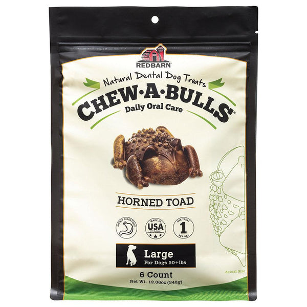 Redbarn Chew-A-Bulls Toad Large 6 pack