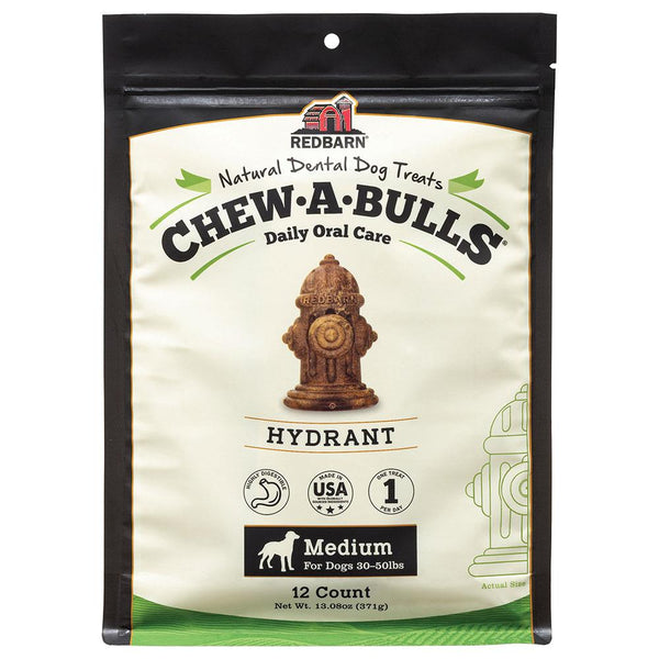 Redbarn Chew-A-Bulls Hydrant Medium 12 pack