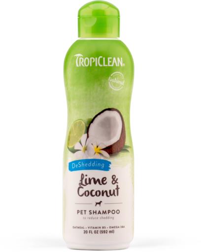 Tropiclean Lime And Coconut Shampoo Deshedding Shampoo 20 oz