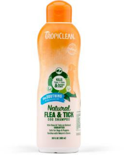 TropiClean Natural Flea and Tick Shampoo Soothing 20 oz