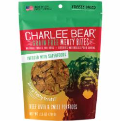 Charlee Bear Meaty Bites Beef Liver & Sweet Potato 2.5 oz
