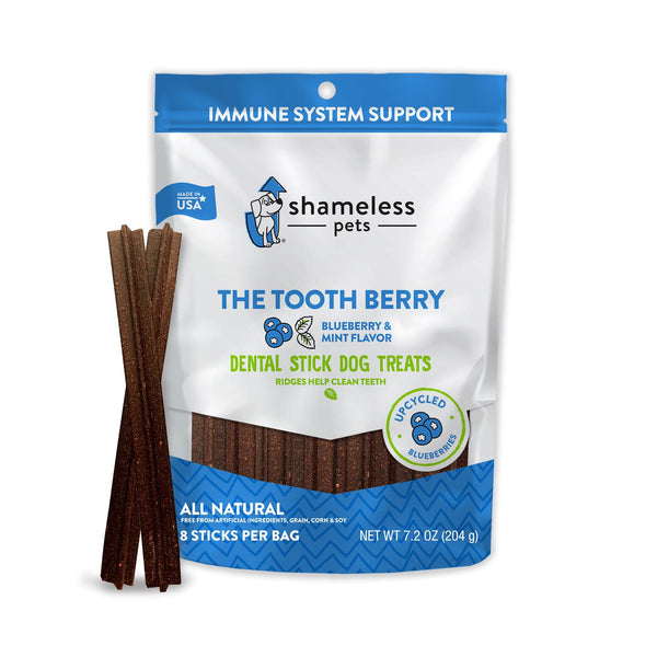 Shameless Pets The Tooth Berry Flavor Dental Stick Dog Treats