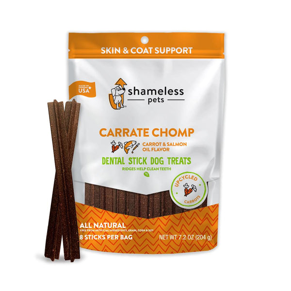 Shameless Pet Carrate Chomp Flavor Dental Stick Dog Treats