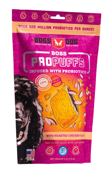 Boss Propuffs Treat for Dogs Boss Dog Roasted Chicken Flavor 6 oz