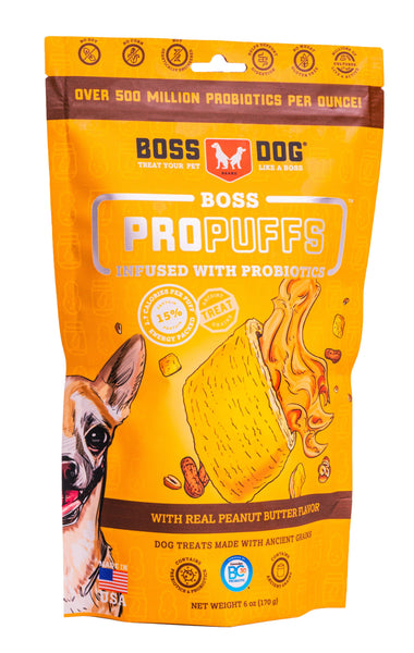 Boss Propuffs Treat for Dogs Boss Dog Peanut Butter Flavor 6 oz