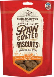 Stella & Chewy's Raw Coated Biscuits Grass-Fed Beef Recipe 9 oz