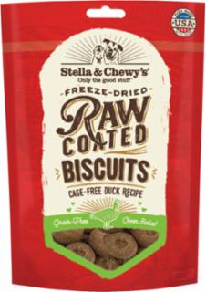 Stella & Chewy's Raw Coated Biscuits Cage-Free Duck Recipe 9 oz