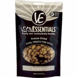Vital Essentials Freeze-Dried Rabbit Bites Dog Treats 2 oz