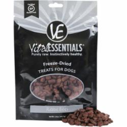 Vital Essentials Rabbit Bites Freeze-Dried Grain Free Family Size Treats, 5 oz