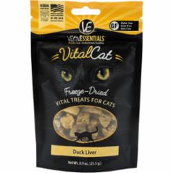 Vital Essentials Freeze-Dried Vital Cat Treats Duck Liver .9 oz