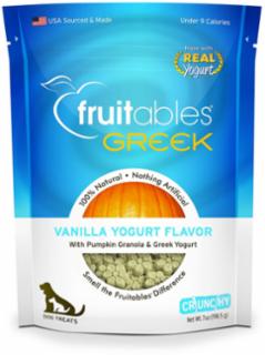 Fruitables Greek Vanilla Yogurt Dog Treats 7 oz