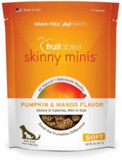 Fruitables Skinny Minis Dog Treats Pumpkin & Mango 5 oz.