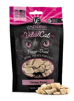 Vital Essentials Freeze-Dried Vital Cat Treats Chicken Breast 1 oz