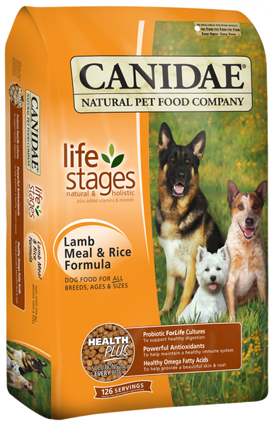 Canidae Lamb & Rice Dry Dog Food - 15 lb.