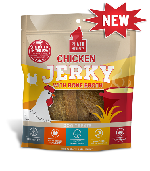 Plato Jerky Chicken With Bone Broth 7 oz