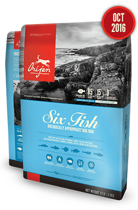 Orijen Six Fresh Fish & Sea Vegetables USA Dog Food  25 lb Bag