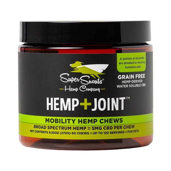 Super Snouts HEMP+JOINT WATER SOLUBLE CBD “MOBILITY” SOFT CHEWS 60 ct