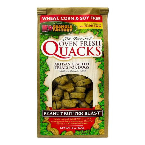K9 Granola Factory Quacks Peanut Butter Blast 10 oz