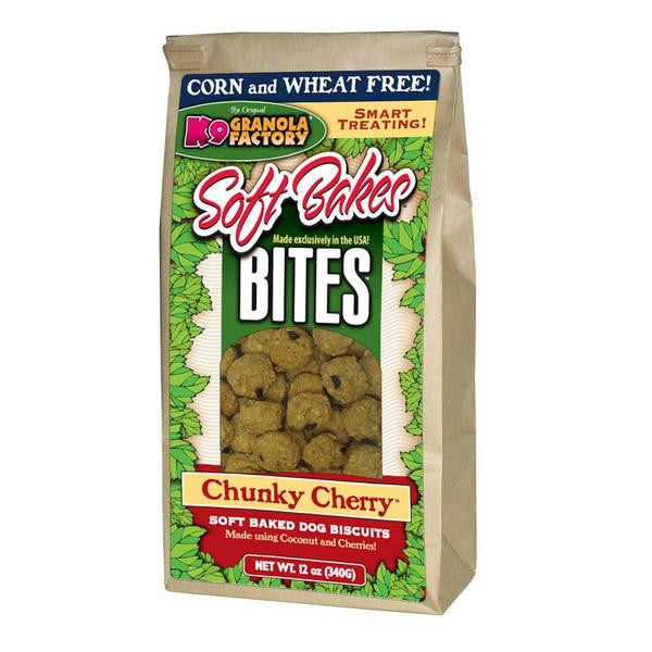 K9 Granola Factory Soft Bakes Bites Chunky Cherry Dog Biscuits