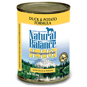 Natural Balance Limited Ingredient Diets Duck & Potato Canned Dog Food 13 oz.