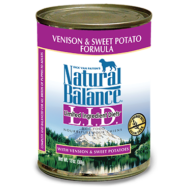 Natural Balance Limited Ingredient Diets Venison & Sweet Potato Canned Dog Food 13 oz.